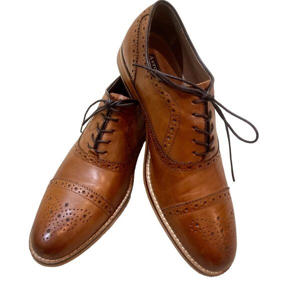 Classic Brown Leather Oxfords main image 8